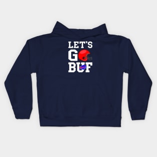 Buffalo Bills fan with motivational quote for all football fans Kids Hoodie